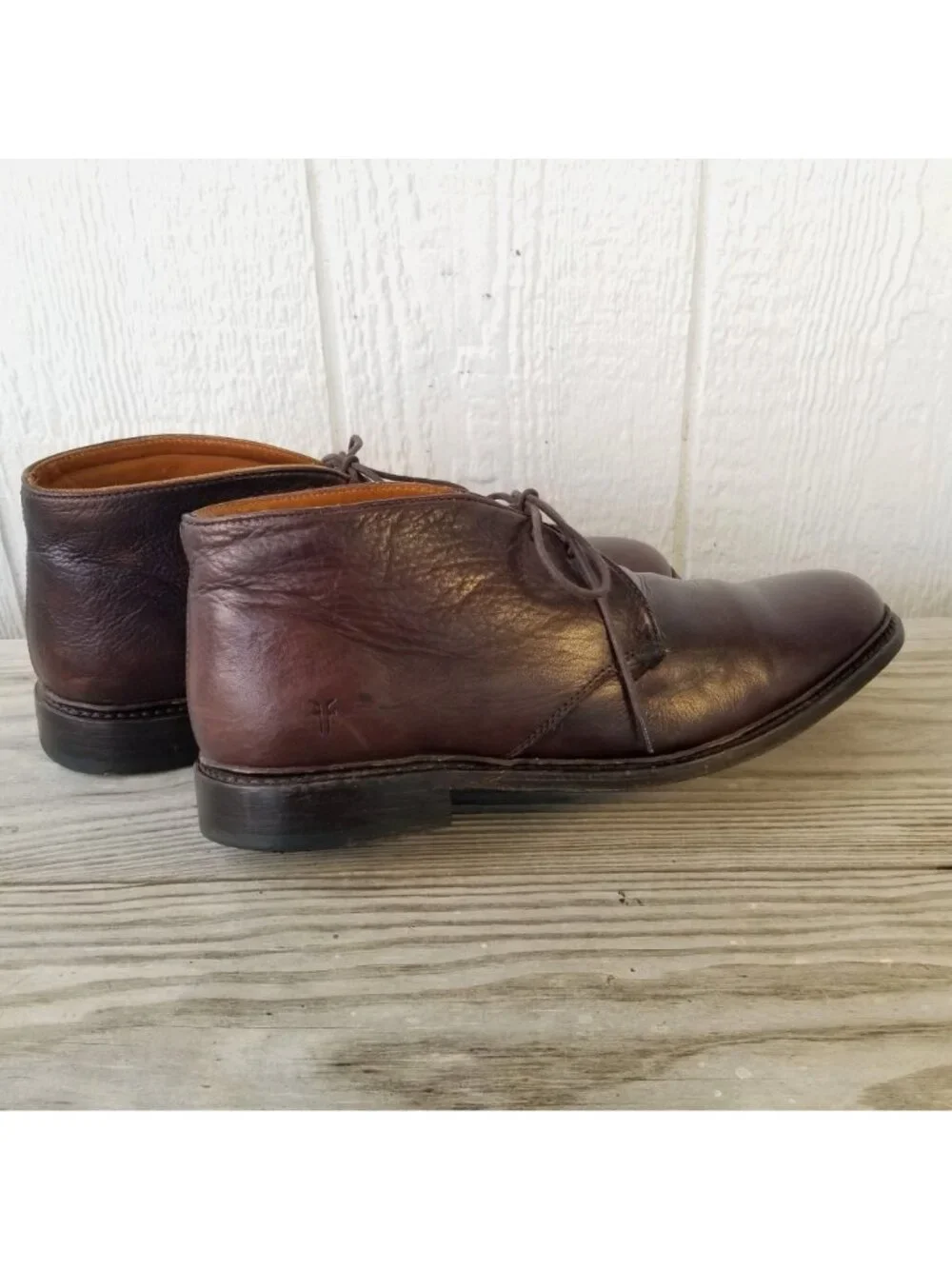Frye Chukka Mens Brown Full Grain Leather High Top Boots 11.5 D 87882